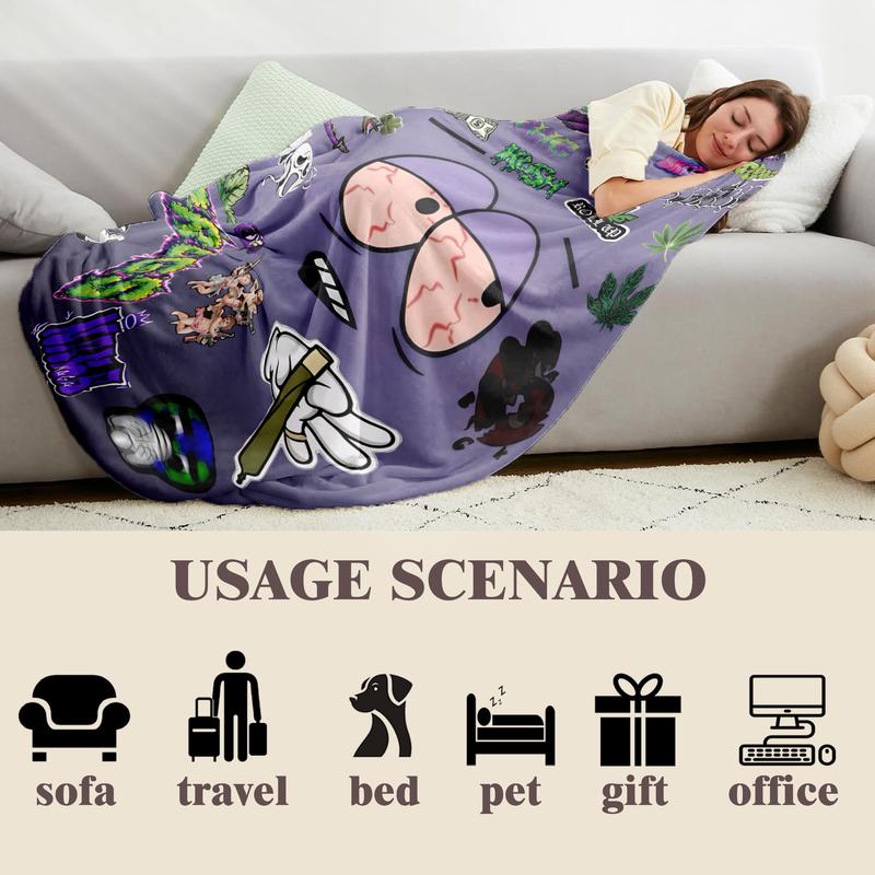 South Park Towelie Flannel Blanket, Soft Blankets, Soft Warm Cozy Throw for Sofa Bedroom Travel Camping Office Nap, Gift Idea
