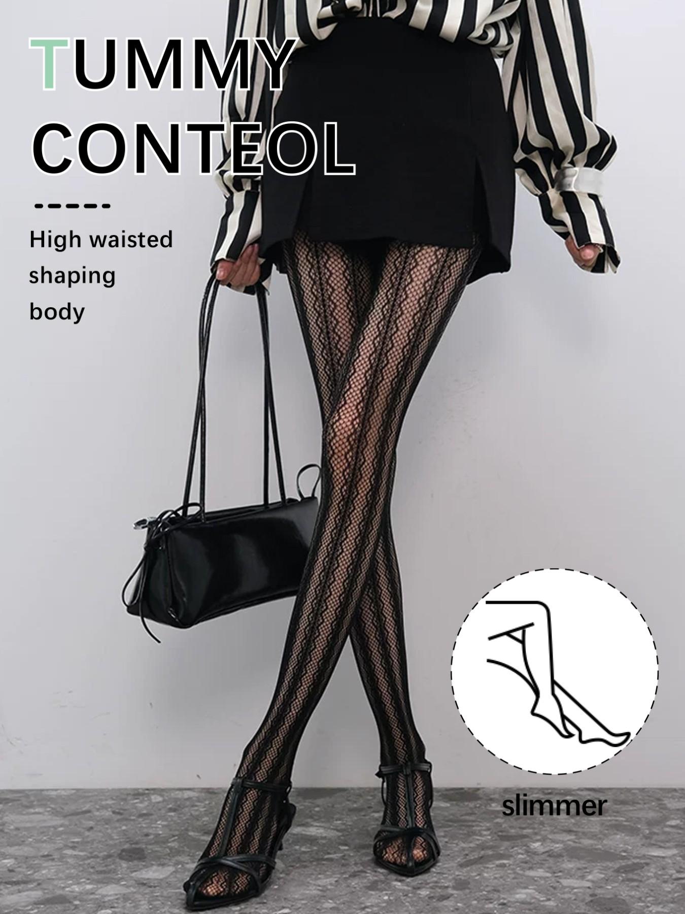 Women's Lace Mesh Stockings, Boho Style Fitted Design, Floral Patterned Fashion Accessory, Comfortable Daily Wear