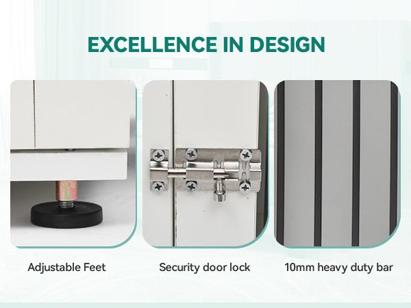 DWVO Dog Crate Furniture, Wooden Dog Crate End Table for Small Dogs up to 30 lbs,Indoor Double Door Dog Crate with Adjustable Feet and Removable Bowls