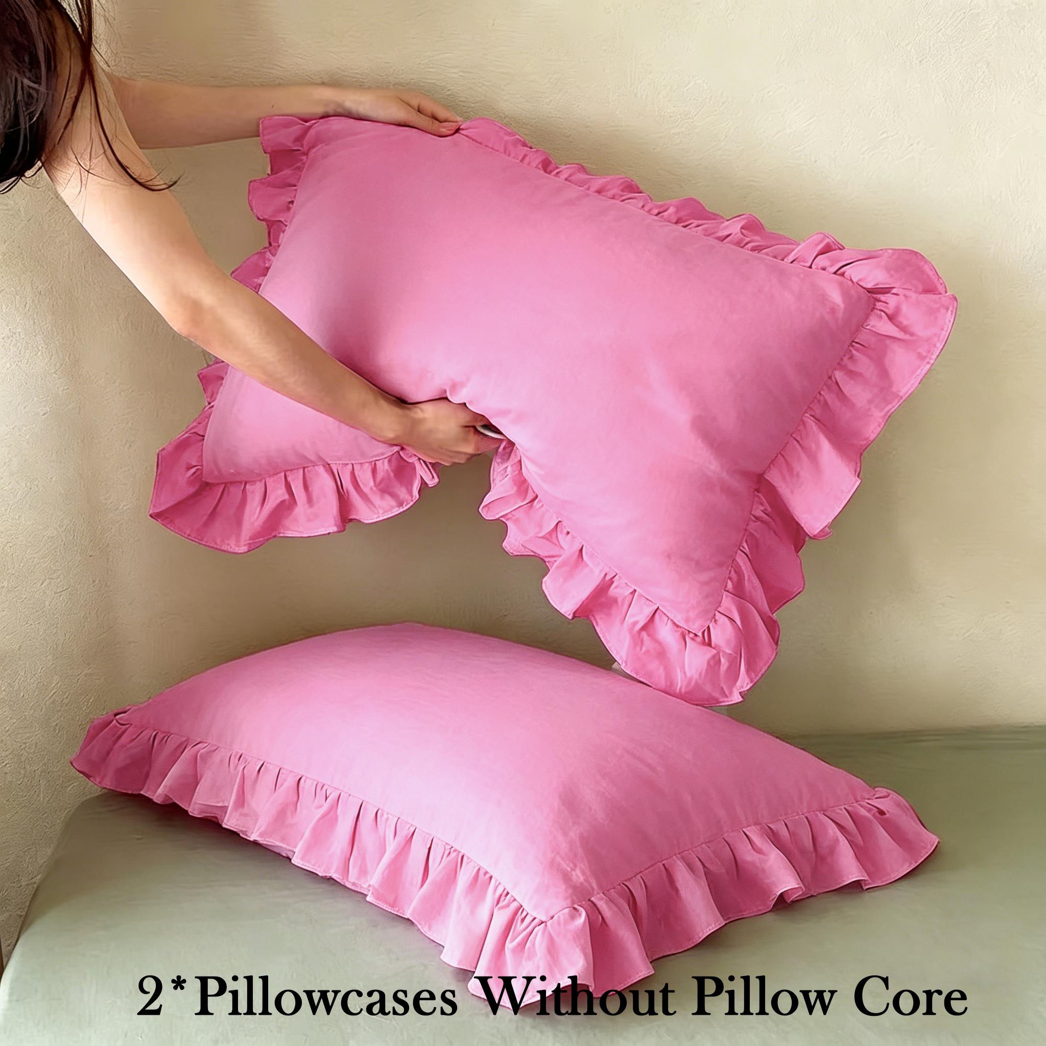 Solid Color Lace Pillowcases, Set of 2Pillow inserts not included.All-season essential bedding.Machine washable, soft and comfortable.Ideal for home, bedroom and dorm use.Elegant and stylish bedroom decor