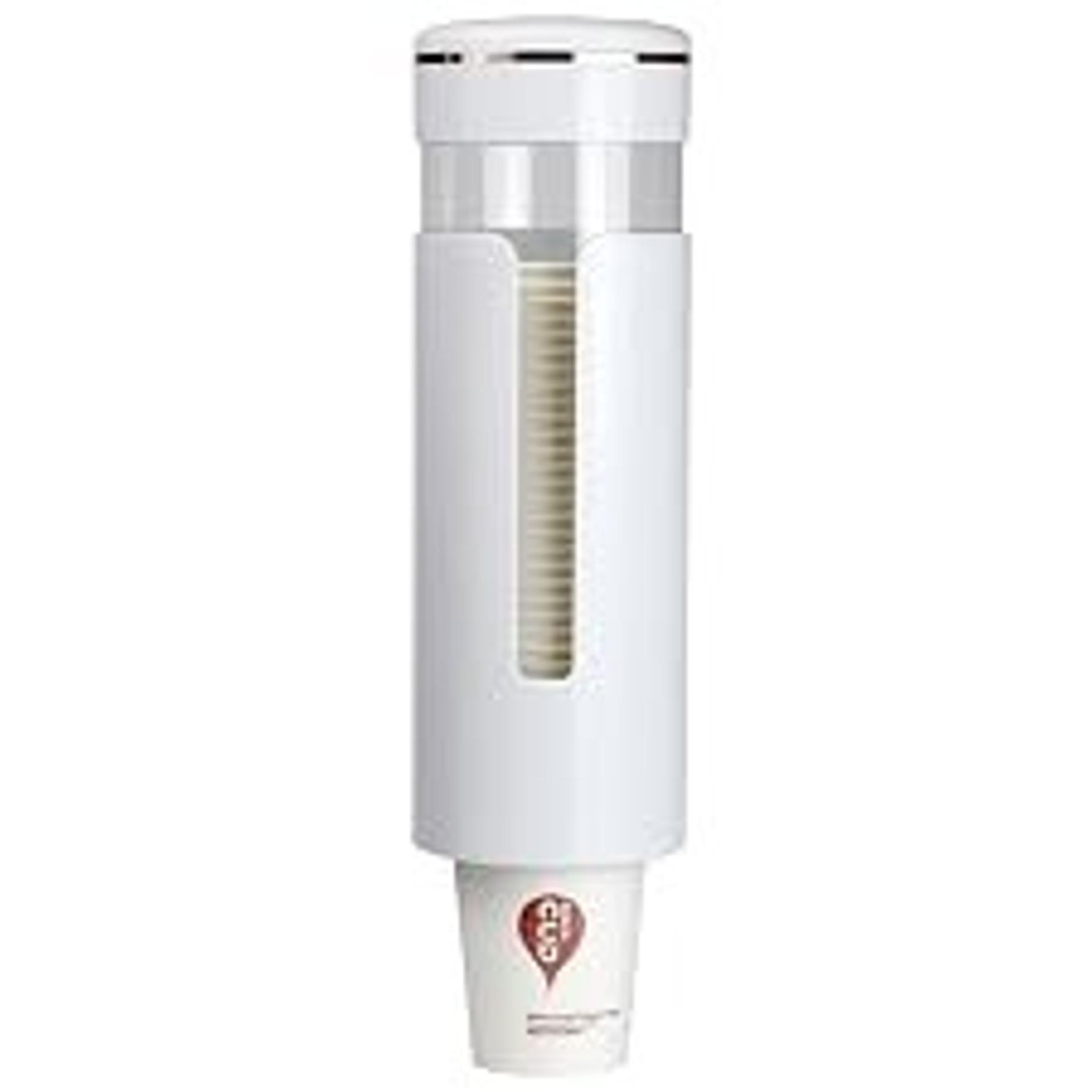 Cup Dispenser, Wall Mount Water Cooler Cup Dispenser | fits 4-7 oz Disposable Paper and Plastic Cups, Pull Type Cup Holder for Bathroom, Office, Break Room, Gym, Black