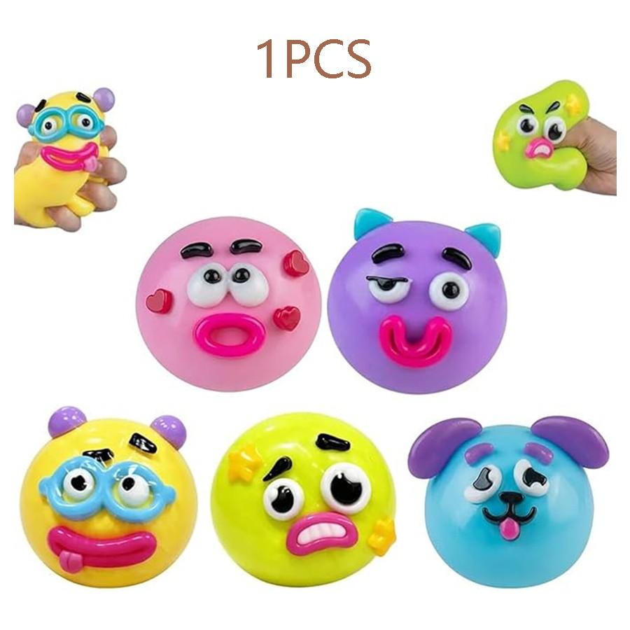 LDSK Smushers Squishy - Curiosities Smushers Dog Face Swap Squishy Soft Moldable Cute Slow Rise Relaxing Sensory Fidget Relief Anxiety Stress Fun with Interchangeable Faces for Tactile Play Fun
