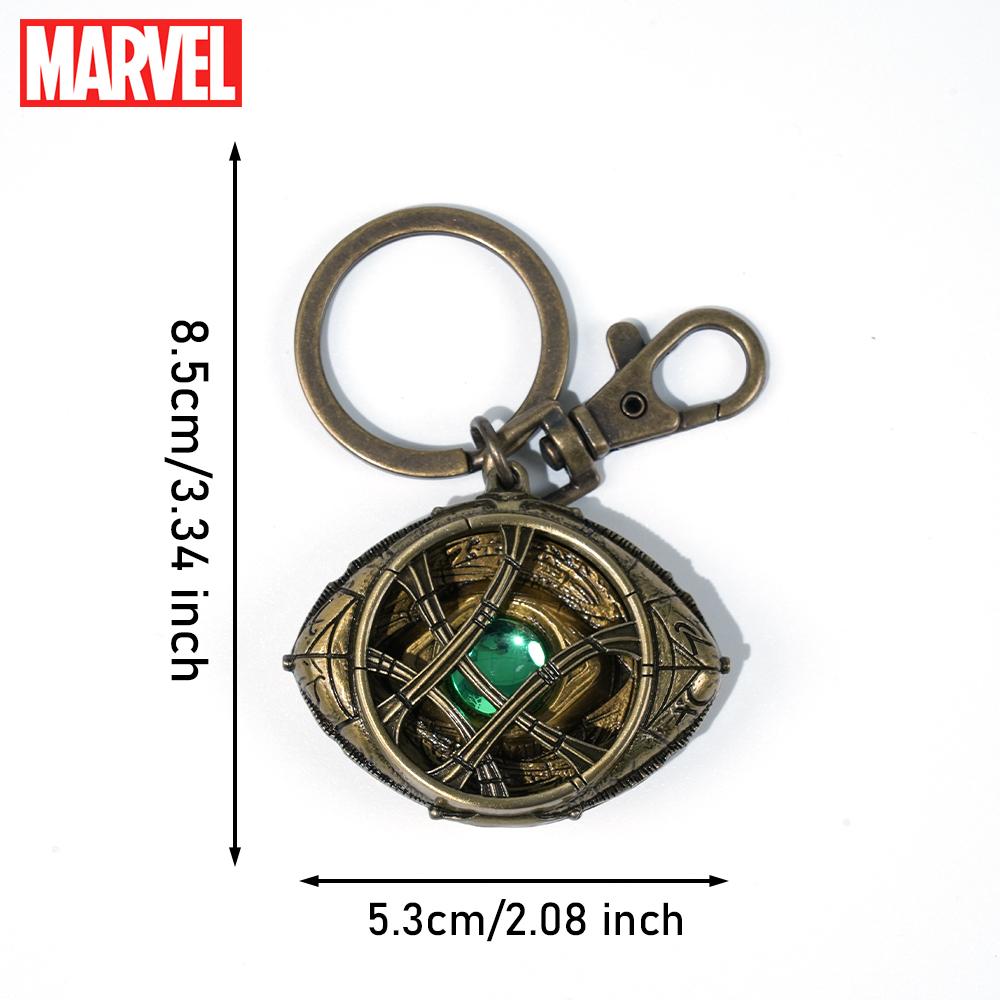 1pc Marvel officially licensed Doctor Strange in the Mad Multiverse Eye of Agamotto Purple Bronze Metal Keychain a handsome decoration that can be hung on your backpack keys a cool Party Birthday gift for Marvel Fans and Friends