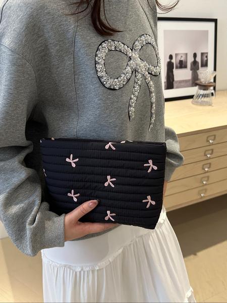 Women's Butterfly Design Handbag, Simple Foldable Storage Bag for Travel Gym Work Party Wedding, Perfect for Various Activities, Casual Trendy Purse