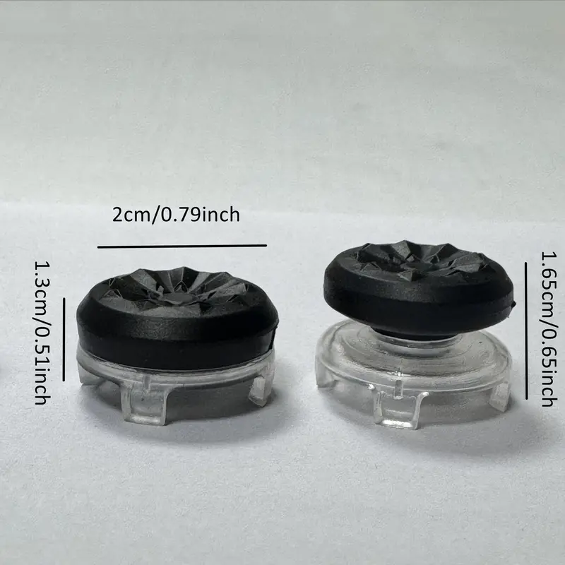 [Transparent Version] Galaxy FPS Performance Thumbstick| 2-pack| Compatible with PS5 and PS4 controllers| 1 high note, 1 mid note