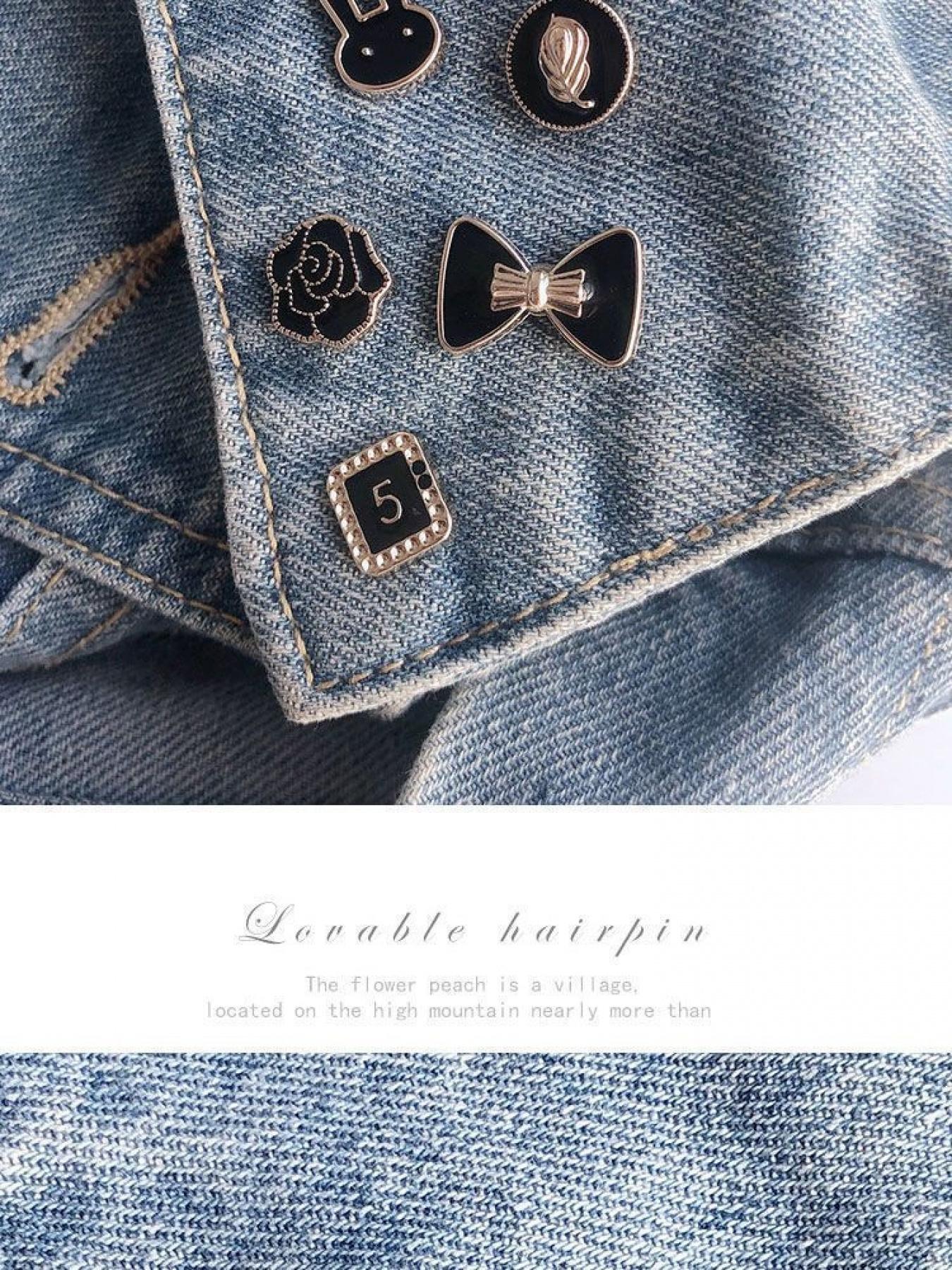 20 Counts Brooch Buttons for Women, Mini Instant Buttons Pins, Assorted Brooch Pins, Pearl Rhinestones Shirt Lapel Brooch Pins, Cover Up Buttons Pins for Clothes Coat Dress Jeans Hat Bags Decor