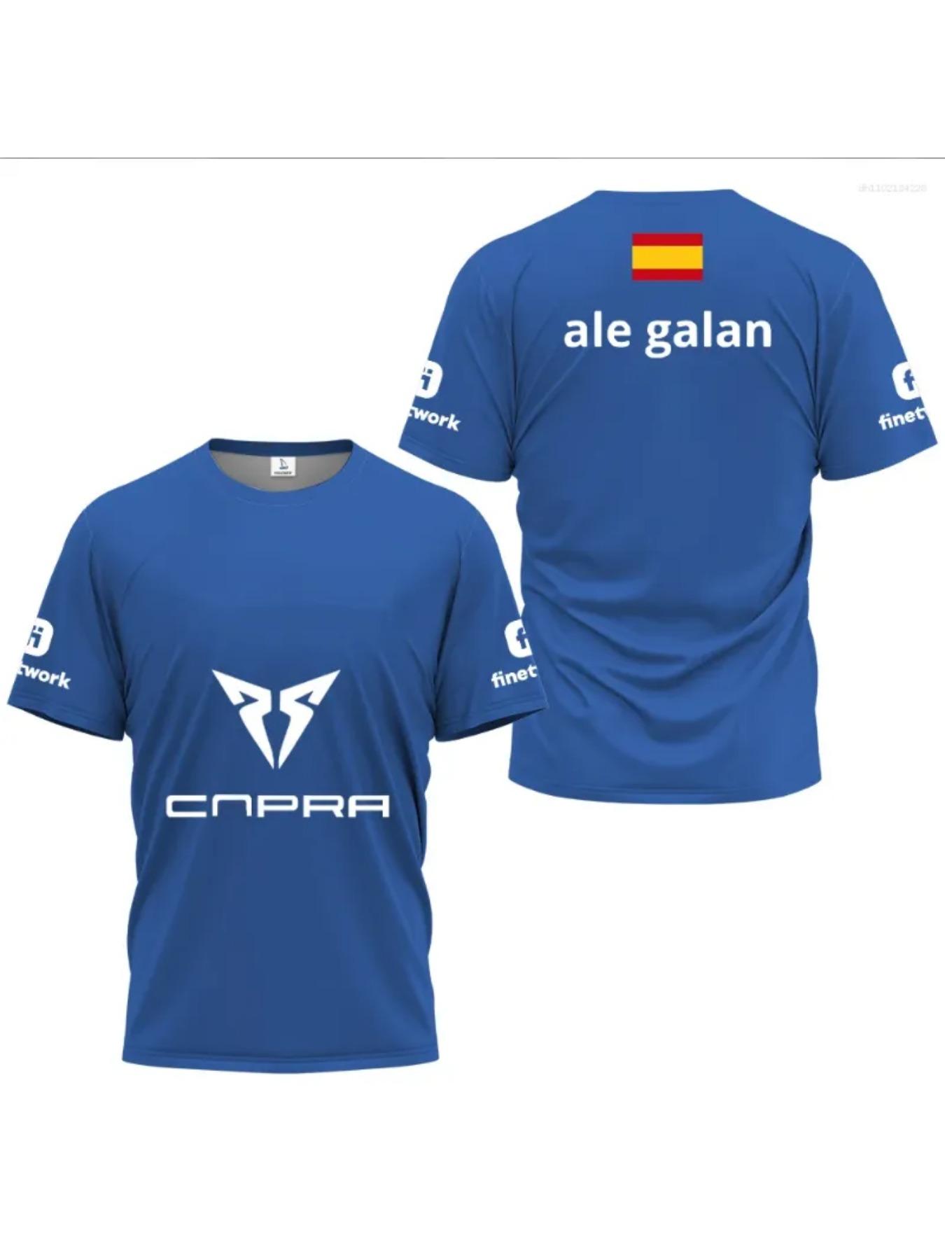 2026 Spring/Summer Men's T-Shirts, Men's Padel Sport Crew Neck T-Shirt, High Quality Breathable Summer T-Shirt, 3D Printed Outdoor Casual Loose T-Shirt