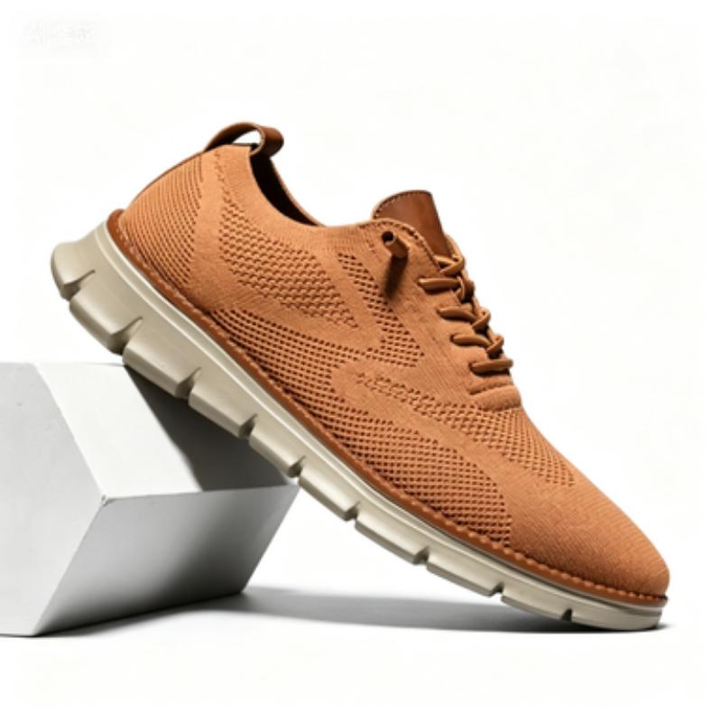 Men's Breathable Mesh Oxford Shoes | Ultra Lightweight Business Casual Slip-On Shoes | All-Season Comfort Walking Footwear