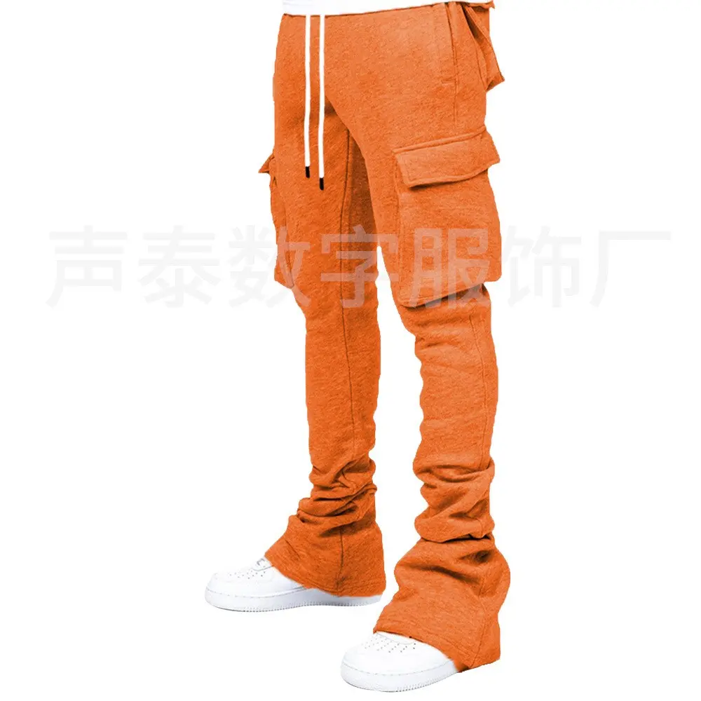 Pants with pockets - orange