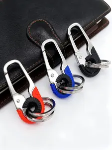 Bottle Opener Keychain for Men&Women - Multifunctional Stainless Steel Car Key Ring, Set of 3，Personalized Business Gift for Men, Multipurpose Tool