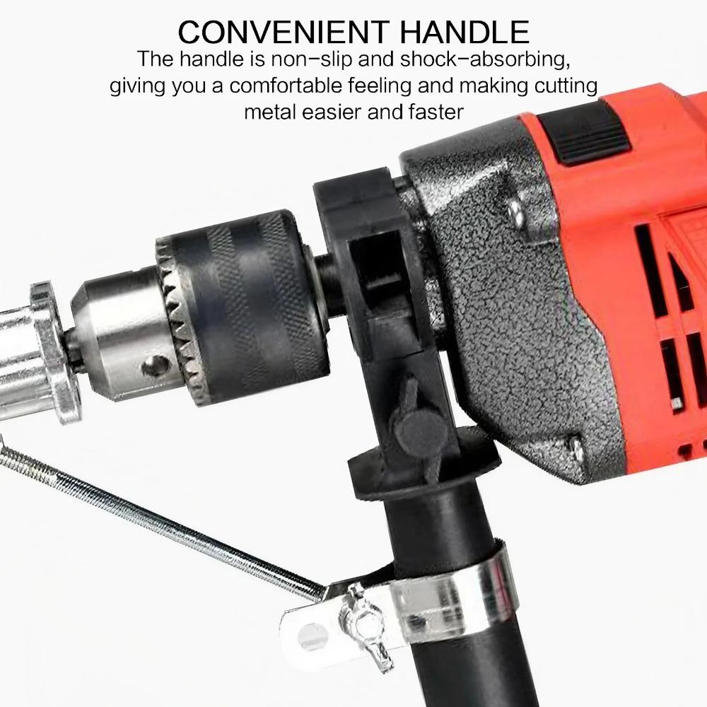 Professional Metal Cutting Drill Attachment Set - High-Efficiency Impact Drill Sheet Metal Cutter, Precision Tool for Auto Body Repair & Industrial Use, Slip-Resistant Grip, Alloy Blade, Quick-Cut System, Rust & Corrosion Resistant