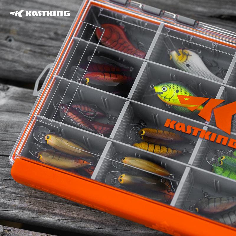 KastKing HyperSeal Waterproof Fishing Tackle Box, Waterproof 3600 and 3700 Tackle Trays, Organizer with Removable Dividers, Lure Box and Terminal Tackle Storage