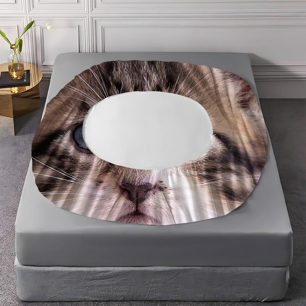 Bed Sheet Set (1 Fitted Sheet + 2 Pillowcases), Modern Style, Comfortable and Aesthetic, Suitable for Dorms and Hotels, All Seasons, Bed Sheets Set