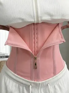 1 Piece Women’s Waist Trainer with Adjustable Hook and Eye Closure, Classic Solid Fajas, High Waist Slim Girdle & Tummy Control Cincher, Soft Comfort Sexy Corset Belt for Ladies, High Elastic Waist Cincher, Ideal for Yoga, Gym Training and Daily Figure