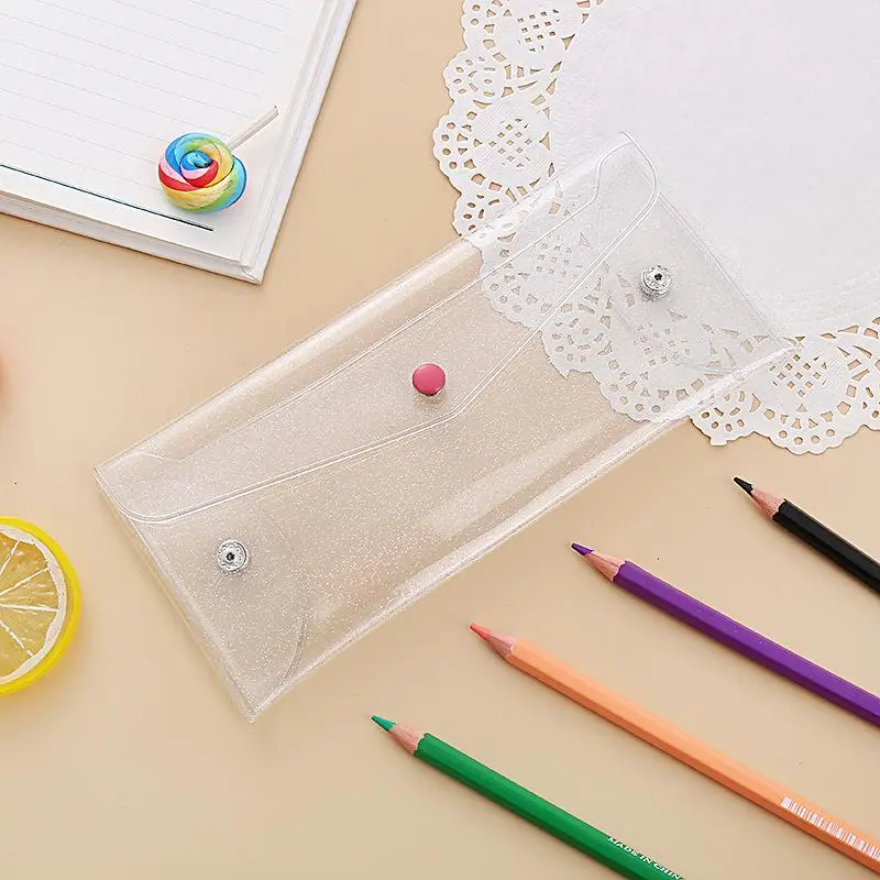 Sparkling white pencil case