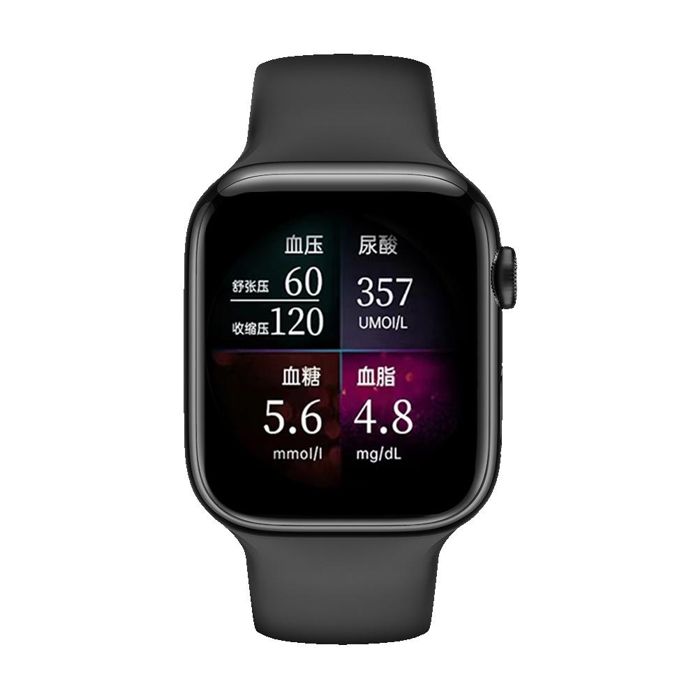 Smart watch for monitoring blood sugar, uric acid, blood pressure, heart rate, and sleep, suitable for the elderly
