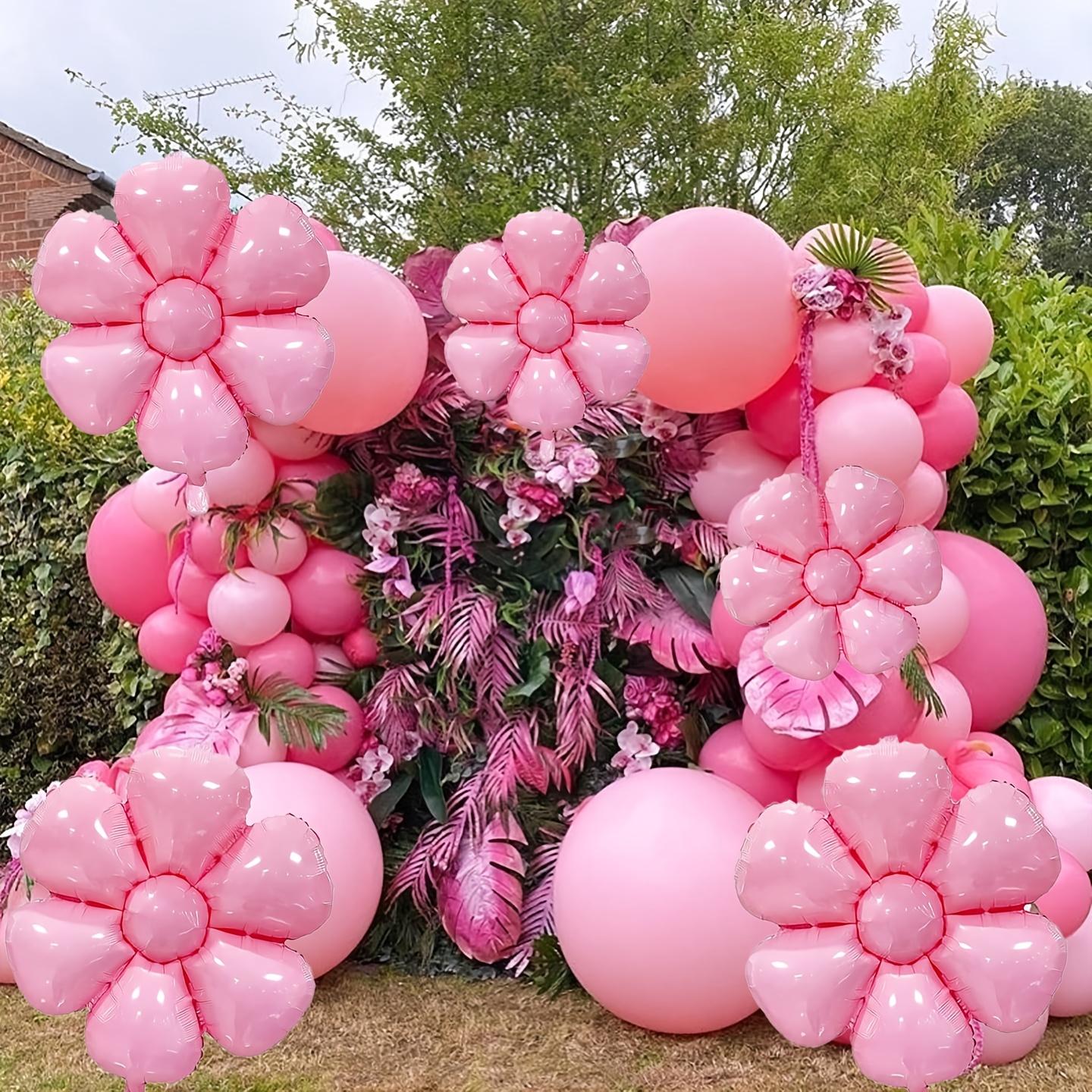 Pink Decor 15pcs Vibrant Macaron Daisy & Sunflower Mylar Balloons – Floral Inflatable Decor for Birthdays, Weddings, Celebrations, Holidays, Graduation & Anniversaries. Perfect for Photo Backdrops