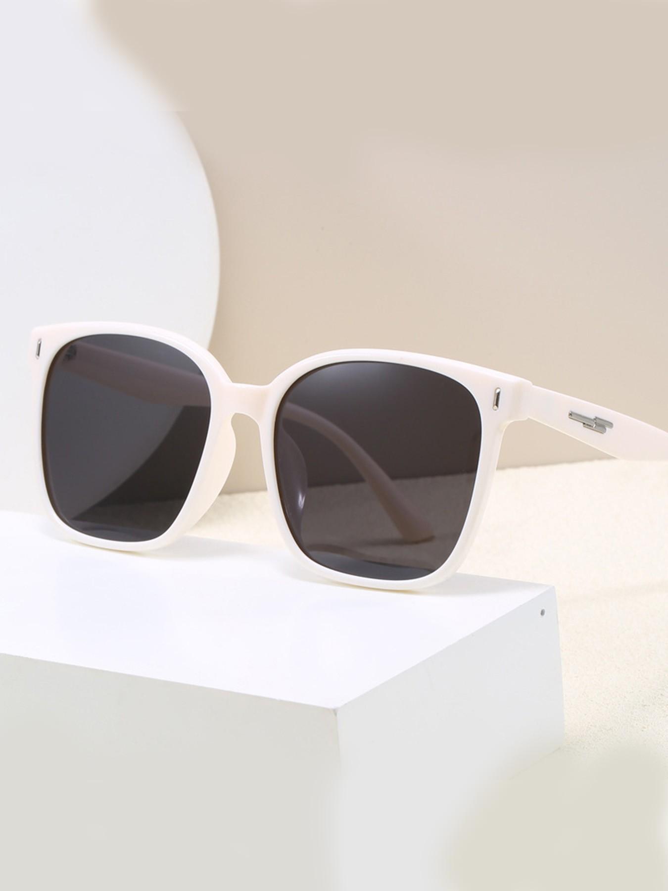 Square Frame Men's Sunglasses, Casual All-Season Decorative Lens, PC Material, Unisex Daily Wear, Beach Resort Style, Fashion Accessory