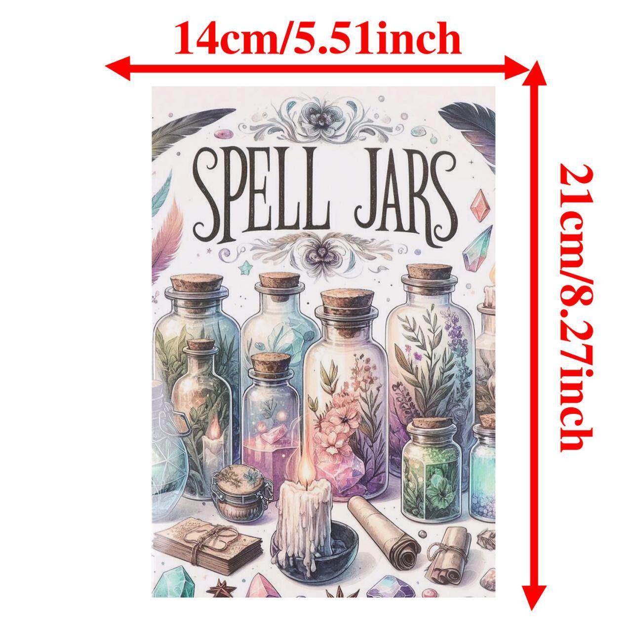 Spell jars for beginners and advanced users, basic guide to making spells, creating your own magic spells, perfect gifts for witches and enthusiasts