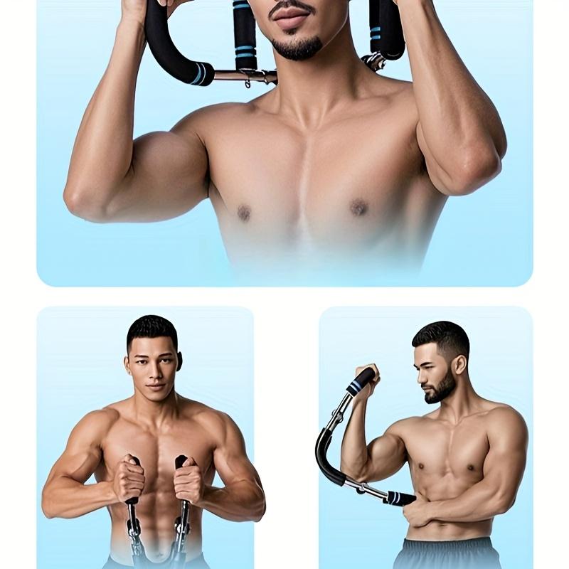 Portable U-shaped arm strength training device, two-speed adjustable arm twisting device, men's chest press fitness equipment, Twister Arm Exerciser