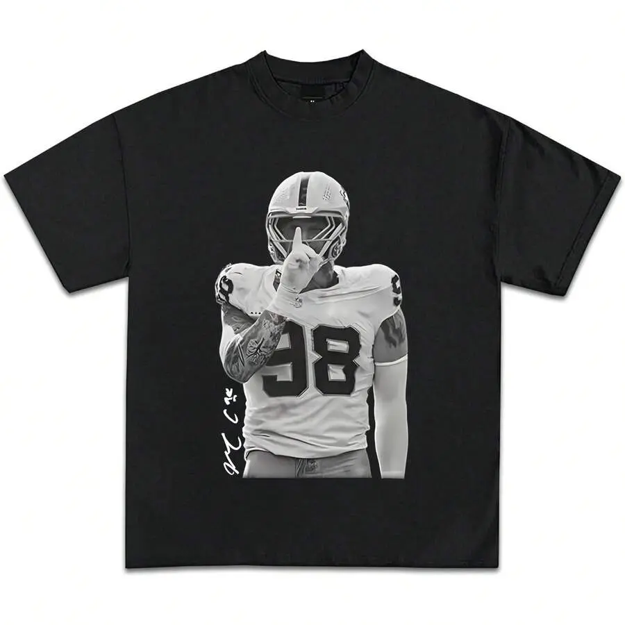 Maxx Crosby The Condor Game Day 100% Cotton T-Shirt, Mad Maxx Fan T-Shirt, Raider Nation T-Shirt, Sunday Football Shirt, Game Day Outfit, Gift For Football Fans