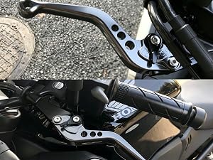 Motorcycle Brake Lever for MT07 2014-2023 2024 2025 2026, Adjustable Short Replacement Brake Lever & Clutch Lever Nice Accessories for MT-07 Black
