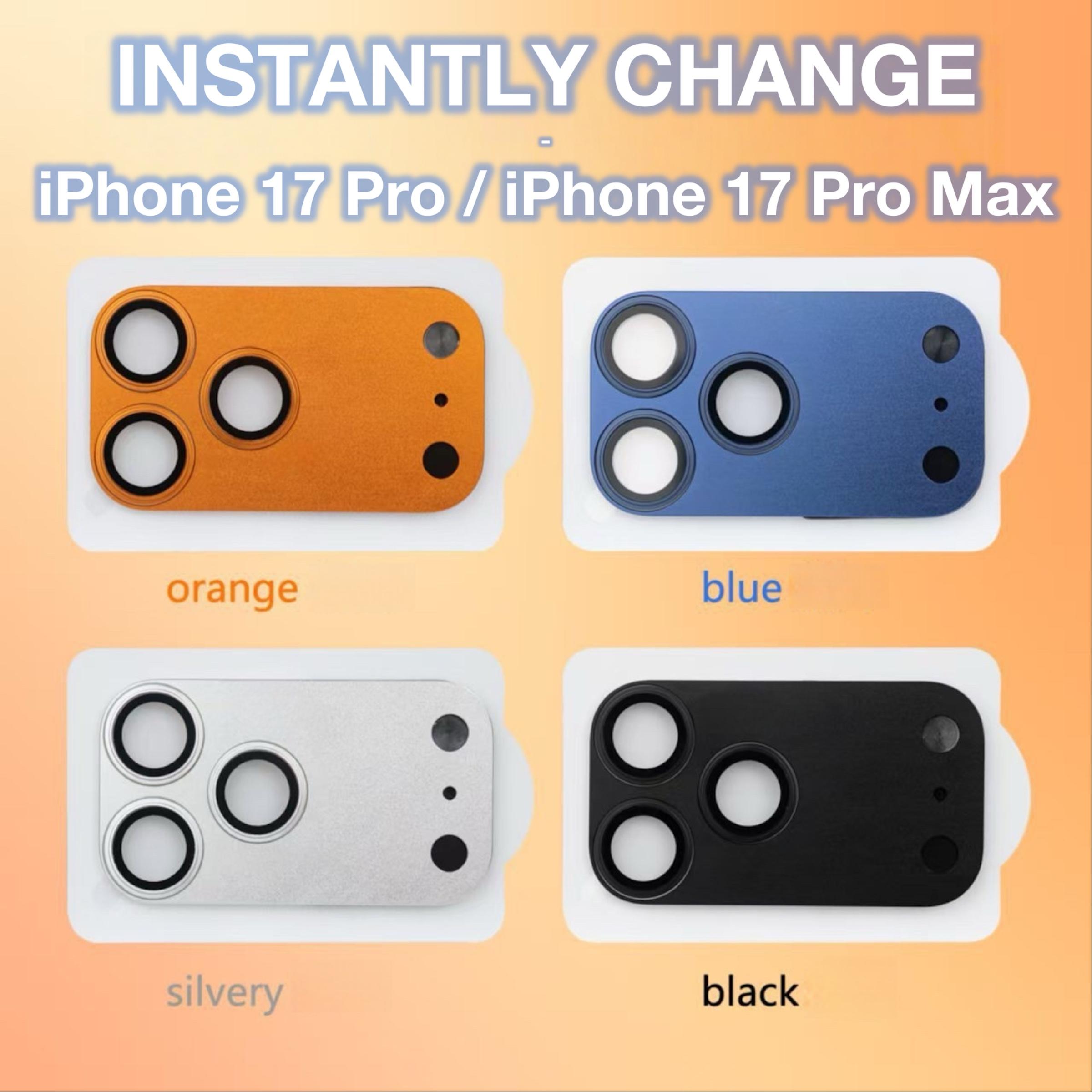 Instantly Change iPhone 17 Pro / Pro Max Phone Case, Protective Film Screen Protector for iPhone 14 15 16 Pro Max, Ultimate Camera Protection