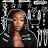 Cute Star Design Decorative Hair Clips, Super Cute Clips, Fun Hair Clips, Fashionable Hair Accessories for Women, Y2K Style Hair Clips for Party & Daily Use, Hair Clip In, Birthday Gift
