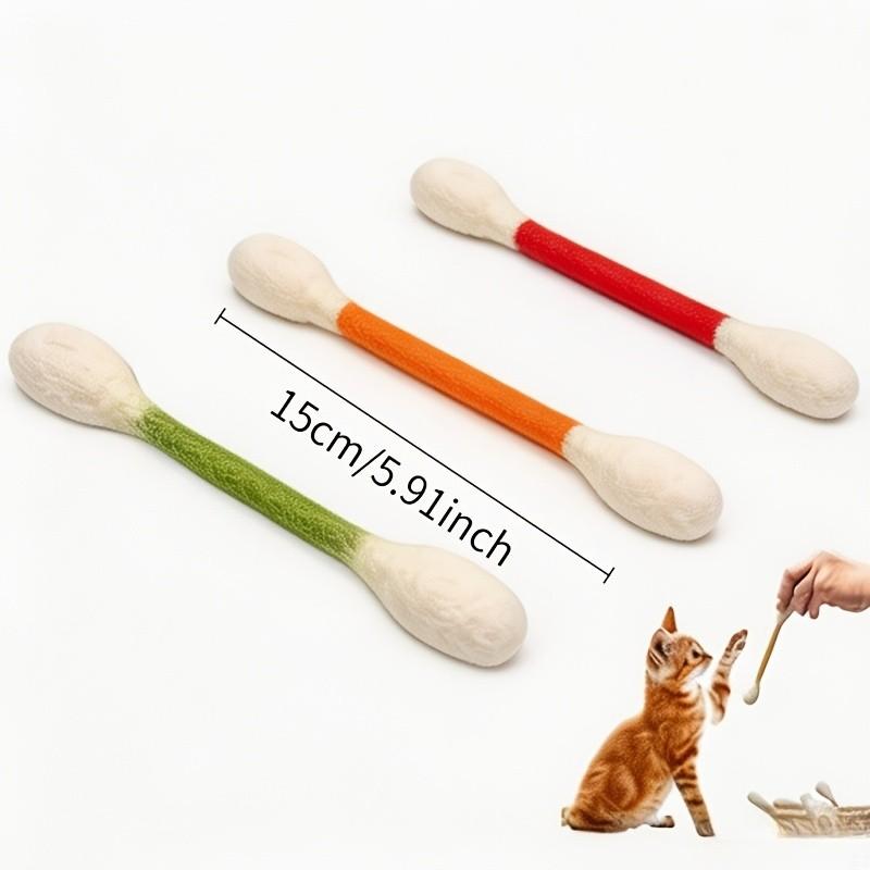 3-In-1 Large Cat Toy Stick, Interactive Cat Play Toy, Durable Chewable Pet Entertainment Stick, Ideal for Cat Training and Boredom Relief, Interactive Kitten Wand
