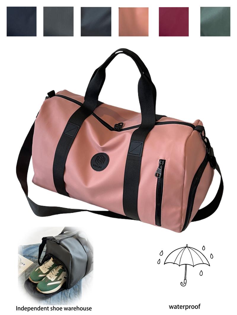 Short trip bag handbag large capacity multi-functional sports yoga bag dry and wet separation independent shoe compartment, tote bags for school, tote bag for work, essential for travel and outing, Travel Duffle Bag