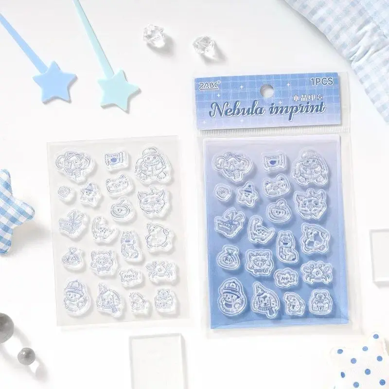 Kids DIY Silicone Stamps for Journaling Animal Cartoon Stamps for Scrapbooking Cute Craft Supplies for Handmade Cards Envelopes