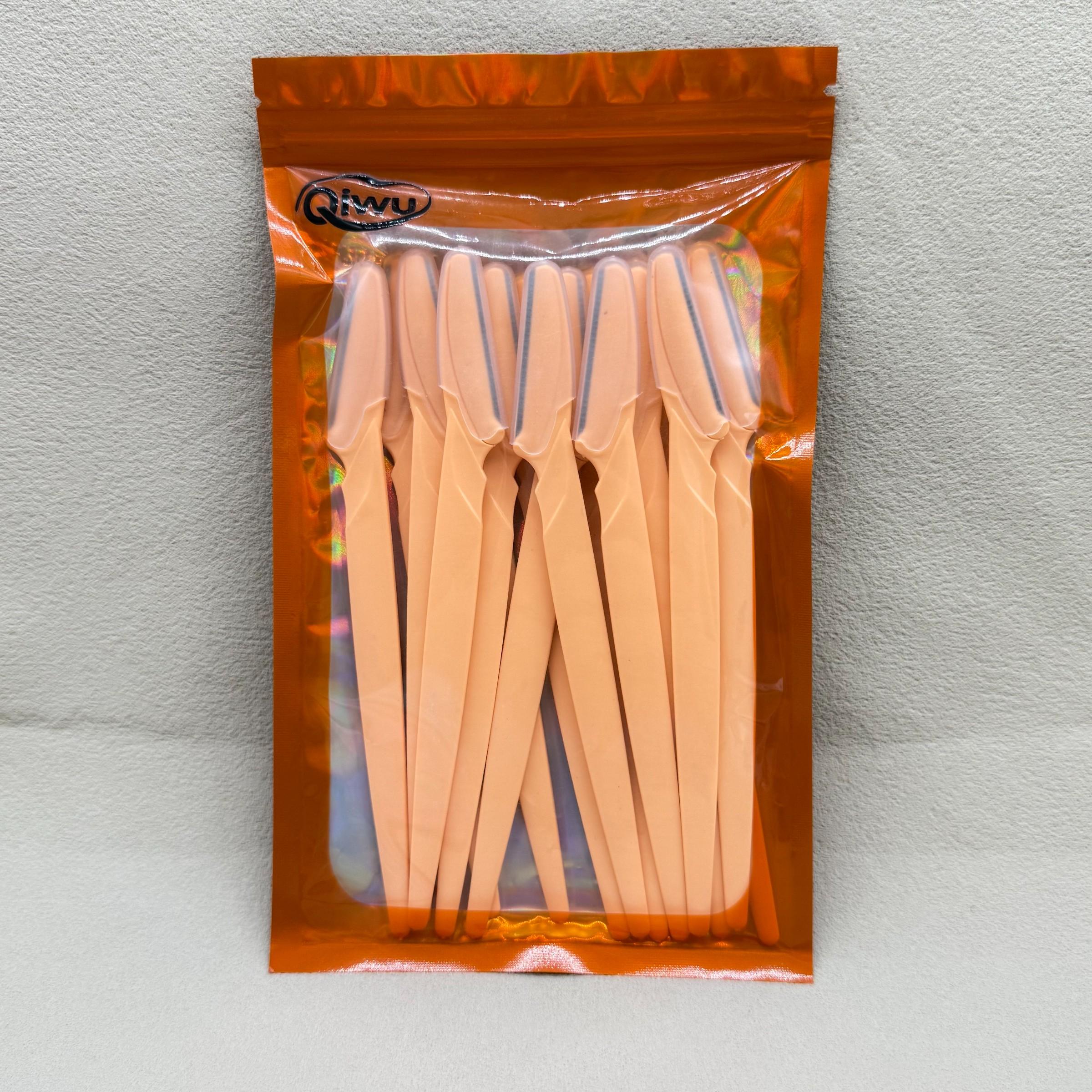 12-Piece Eyebrow Trimmer Set, Safe Packaging with Blade Protection Caps, Portable Facial Hair Removal Tool for Women, Beauty Essentials