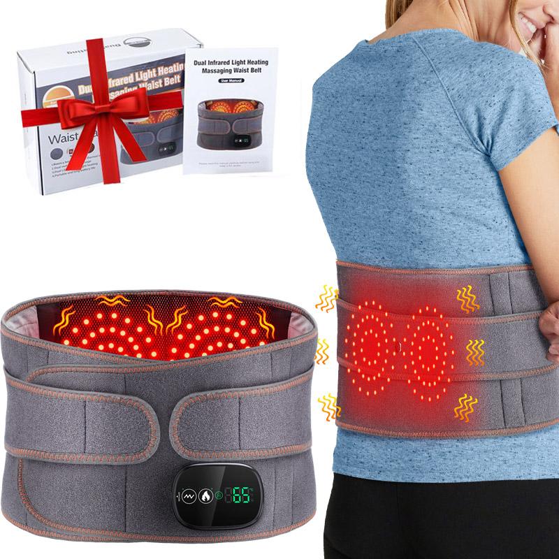 Electric Heating Infrared Heat Waist Massager , 1 Box 3-level Vibration Waist Back Support Belt, Menstural Period Heating Pad Personal Care Appliances for Home & Travel, Chrismas Gifts for Parents