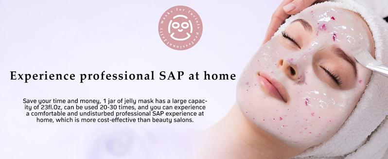 Fokiabin Lavender Skincare Mask - Facial Peel-Off Gel | Smooth Silky Skin, 24H Moisture & Glow | Comfort Fit for All Skin Types