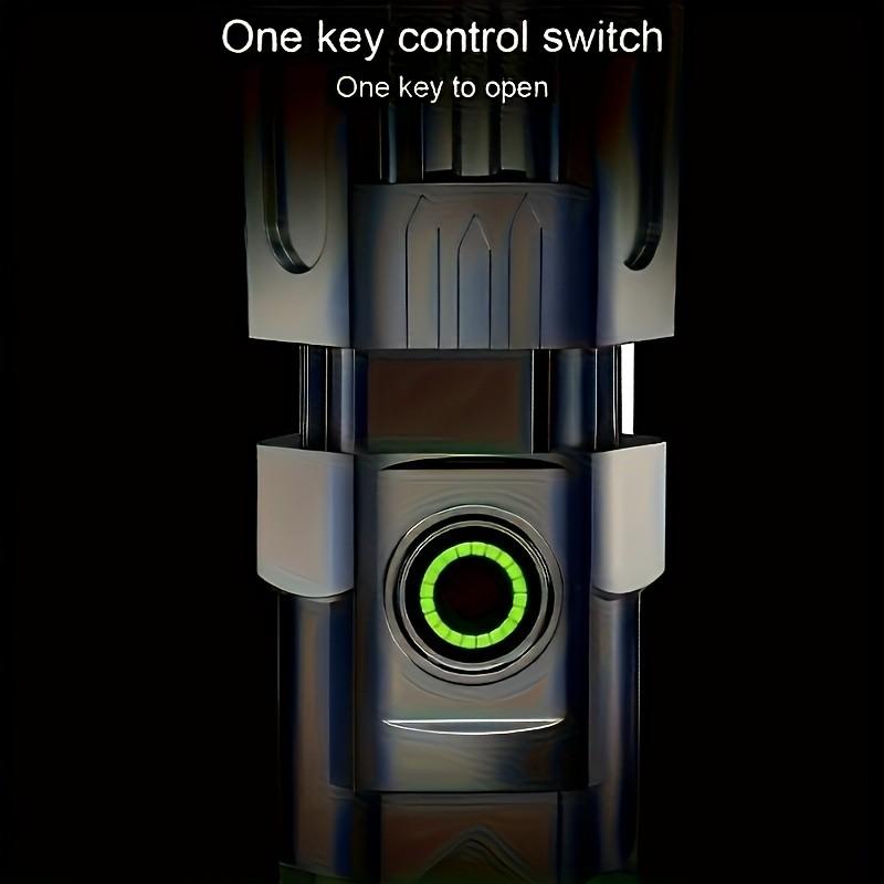 Strong LED Flashlight with 3 Levels Adjustable Brightness and Telescopic Zoom, USB Rechargeable, Durable Portable Flashlight for Camping, Hiking, Emergency Kit, Hiking Gear