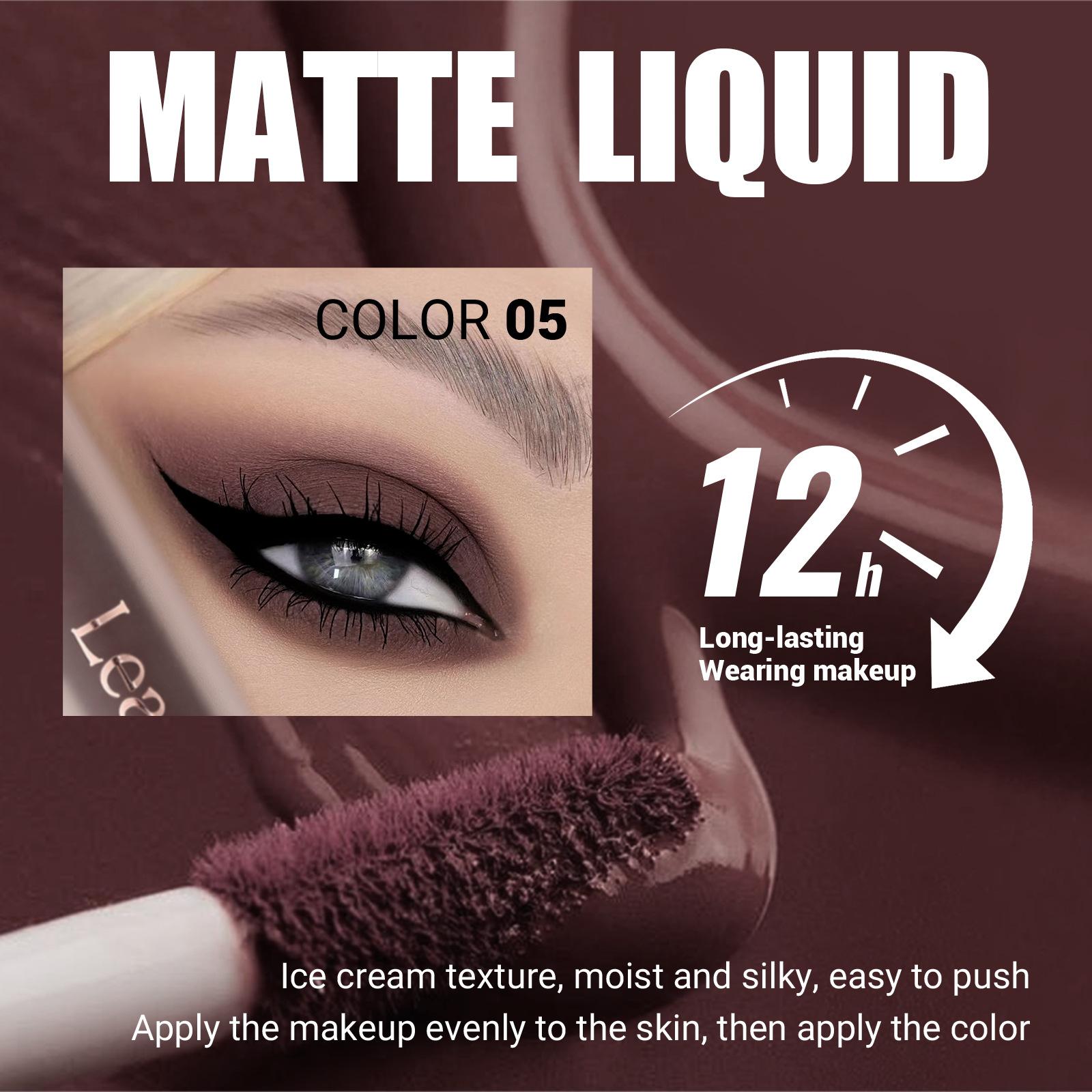 Women's 8-Shade Matte Liquid Eyeshadow Pen Kit - Velvety Mist Texture, Waterproof, Smudge-Proof, Blendable, Flawless Smooth, Long Lasting, 3D Eye Definition, Colorful Eyeshadow, Easy Beauty Products, Essential Cosmetic Set for Adults