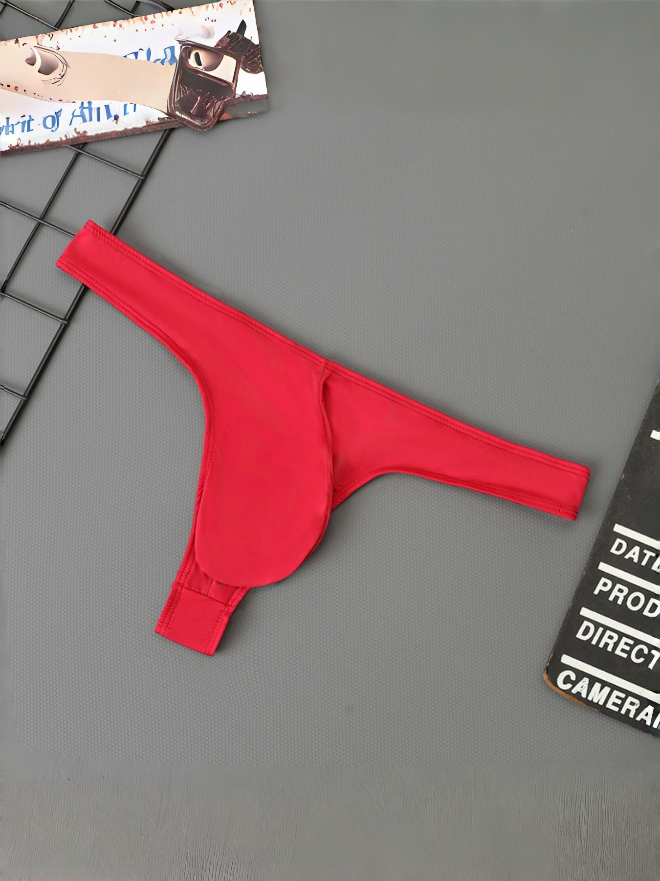 5-Pack Men's Ice Silk Breathable Thin Sexy Low Waist Trunk, Fashion Nightwear, Valentine's Day Gift, New Year Present, Couple Underwear