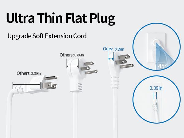 NTONPOWER Flat Plug Power Strip, 5 ft Extension Cord with 8 Widely Outlets and 3 USB Ports, 3 Side Outlet Extender, Wall Mount, Overload Potection, Compact Power Strip for Home, Dorm Room Essentials NTONPOWER Flat Plug Power Strip, 5 ft Extension Cord with 8 Widely Outlets and 3 USB Ports, 3 Side Outlet Extender, Wall Mount, Overload Potection, Compact Power Strip for Home, Dorm Room Essentials