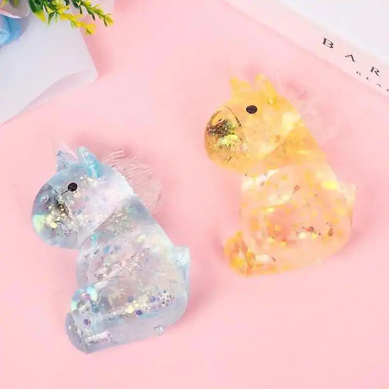 12 PCS Unicorn Maltose Fidget Toy Random Color, Sensory Stress Relief Soft Ball for Adults & Kids, Play Party Favor Prank Squeeze Toy, Anti-Anxiety Hand Pressure Reliever, Squishies, Cute, Children's Day Gift