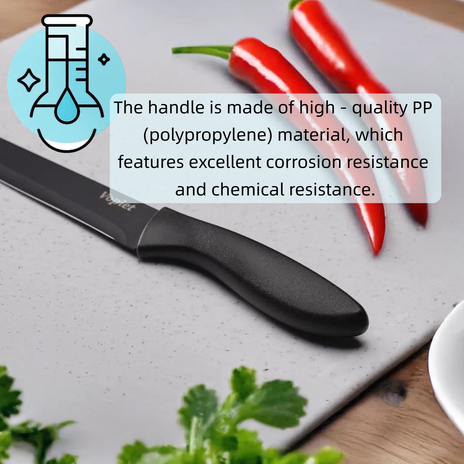 15 Pieces, Knife Set, Plastic Handle, Plastic Storage Holder,  Scissors, with Sharpener, Meat and Vegetable Cutter, Steak Cutter, Washable, Gift Set Utensils Modern Kitchen Container