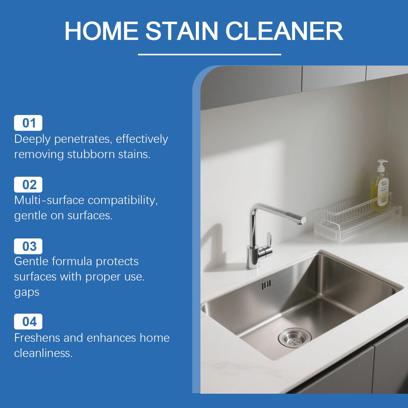 Home Stain Removal Gel, Kitchen Metal Surface Cleaner, Stainless Steel Cleaner, Stove Oven Cleaner, Household Cleaning Gel, Effective Rust Remover, Easy to Use, Cleaning Products
