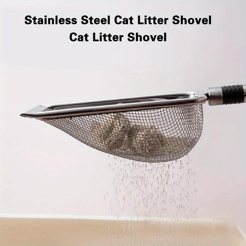 Gardening Soil Sifter with Handle, Portable for Soil Sand Compost, Multi-Use as Cat Litter Scoop, Ideal for Gardening and Cleaning