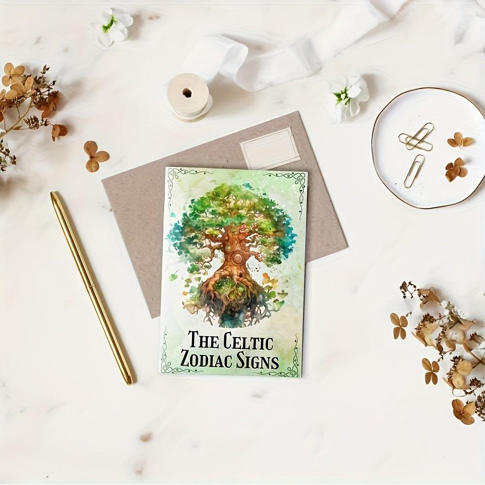 Celtic Astrology Guide Book, Celtic Tree Astrology with Beautiful Shadow Pages, Ideal for Wiccans Pagans and Spiritualists