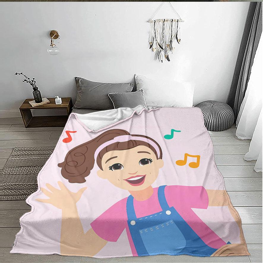 Rachel Theme Flannel Blanket, Large Soft Lightweight Warm, Perfect for Bed Sofa Office Camping Travel, Christmas Winter Gift