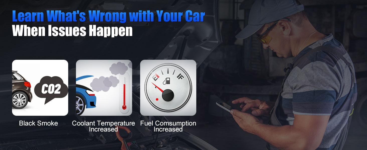 XTOOL AD20 OBD2  Car Scanner Code Reader Check Engine Light Diagnostic Scan Tool for iPhone/Android, OBDII Scanner for Car, Mode 6, Live Data, Freeze Frame, Performance/Voltage Test battery tester Springtok