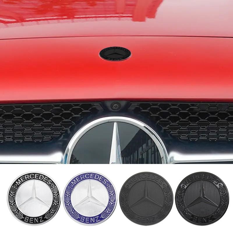 1Pcs 57mm ABS Mercedes Benz Logo Car Front Hood Bonnet Emblem Badge Cover Decoration For Mercedes Benz AMG A C E S Class W203 W204 W212 W213 W205 W177 W222 W221 W247 W176 W177 GLE CLS CLA CLG GLS Modification Replacement Accessories Car Sticker Car Decals
