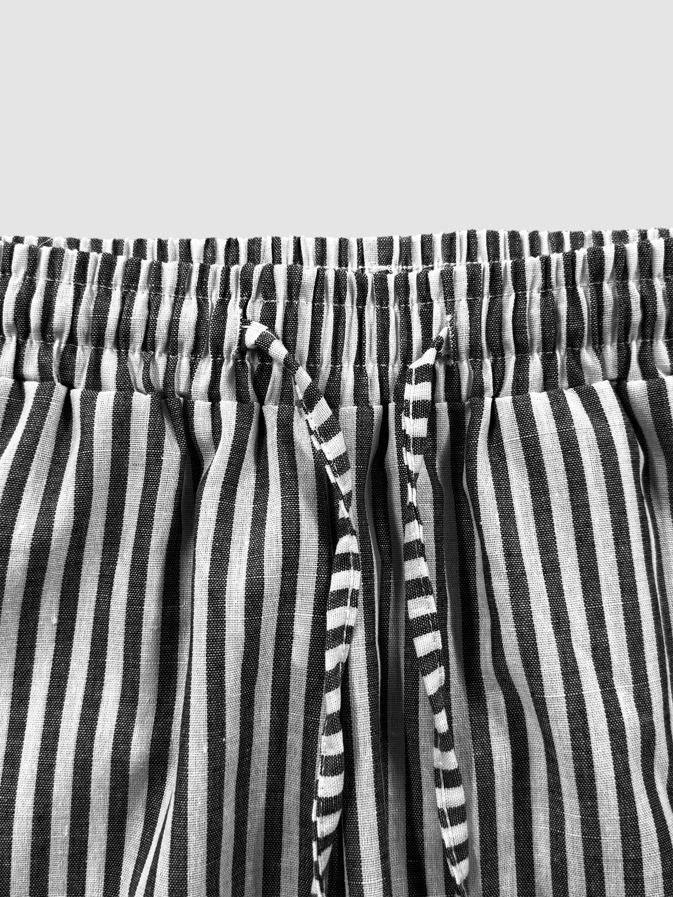 Women's 2026 Striped Cropped Jogger Pants, High-Waist Drawstring Design with Side Pockets and Cuffed Ankle Hem, Breathable Lightweight Fabric, Athleisure Style Bottoms
