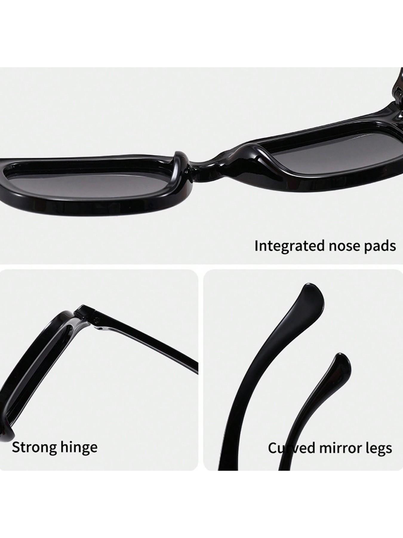 New Kids Silicone Fashion Glasses, Unisex Square Frame Decorative Eyewear, 5 Pairs Pack or 1 Pair, Trendy Accessories