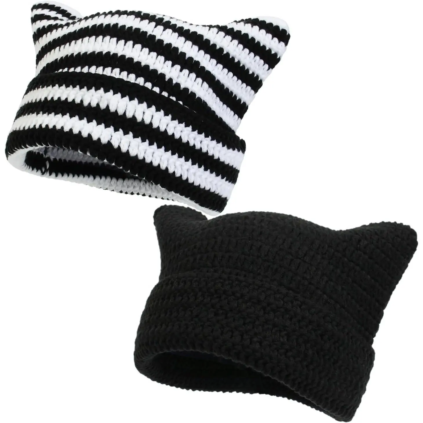 2pcs Black White & Black