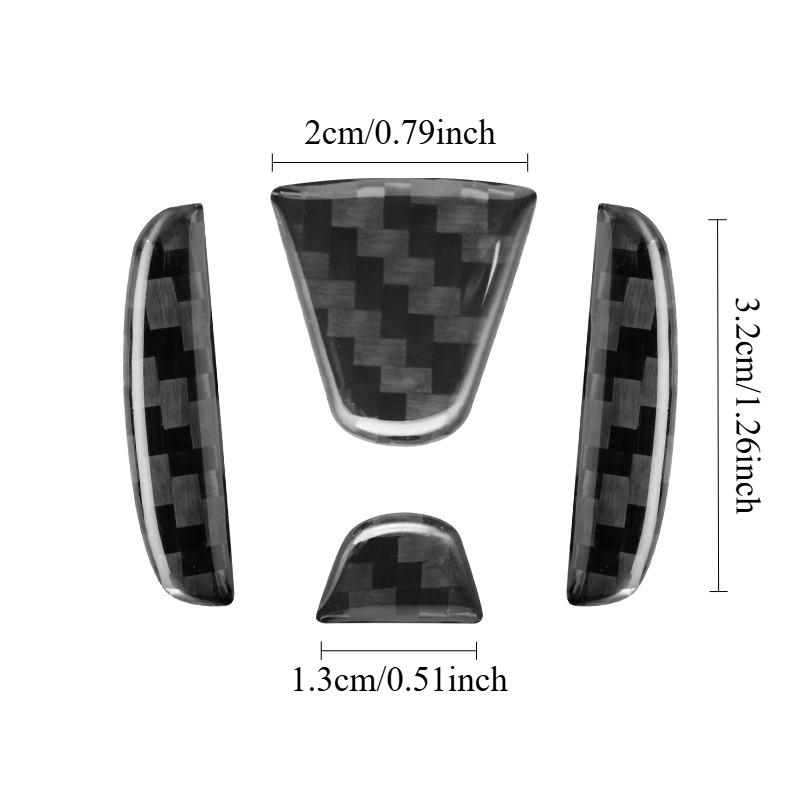 Honda Car Sticker Steering Wheel Emblem, Compatible with Honda Models Including City, Jade, Insight, Elysion, Jazz, Fit, Accord, Civic, Crv, Odyssey, Crz, Car Accessories